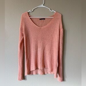 Brandy Melville Blush/orange  V-Neck Sweater